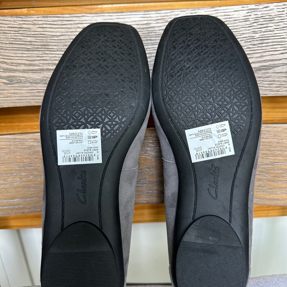 Clarks Women's Candra Blush Grey flats size 8.5 - Picture 7 of 11